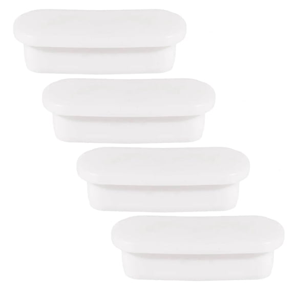 4-Pack Sink Oval Overflow Caps Rubber Drain Cover for Kitchen Bathroom Sink Basin