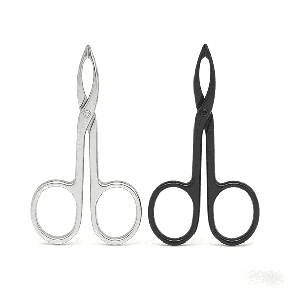 4-Pack Slant-Tip Tweezers – Color-Coded Hygienic Grooming Set