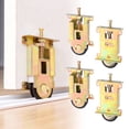 4 Pack Sliding Glass Screen Door Roller, 1-1/2 Inch Concave Nylon Wheel ...