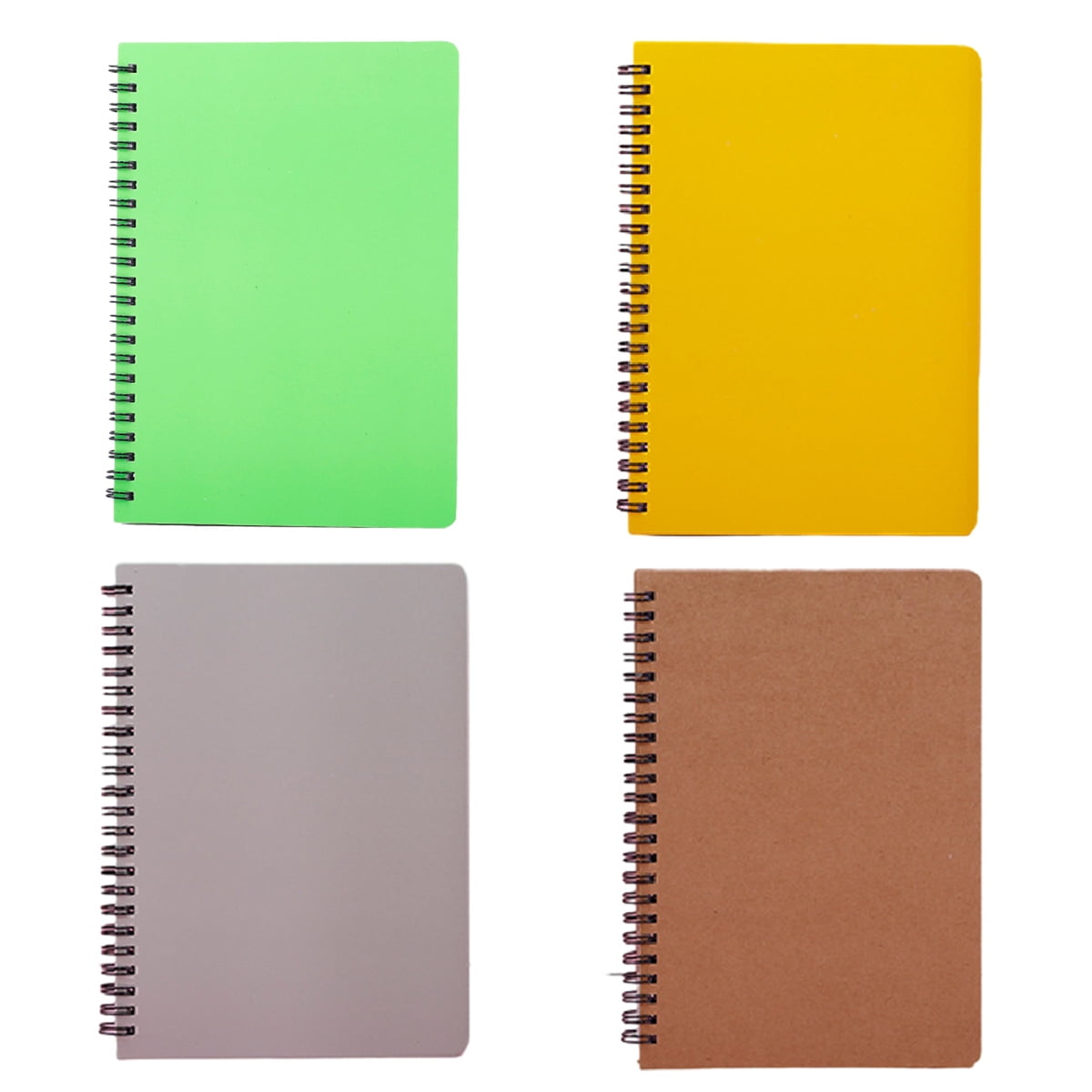 4Pack Small Spiral Notebook5.7x4.1, 80 Sheets Per Notepad, College