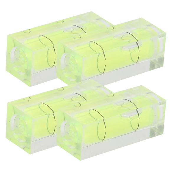 4 Pack Small Spirit Level Square Bubble Level Detector Tool 0.43x0.35 in / 1.1x0.9 cm 0.71 oz / 20 g
