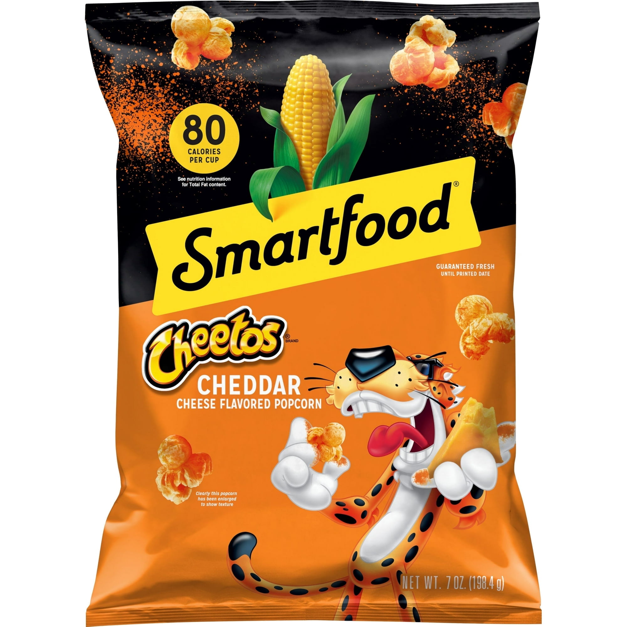 (4 Pack) Smartfood Cheetos Popcorn Cheddar Cheese Flavored, 7 oz Bag