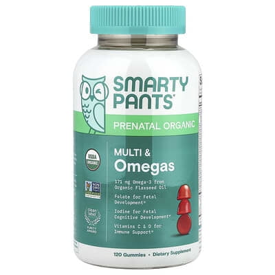 (4 Pack) Smartypants Organic Prenatal Formula 120 Gummy