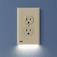 thumbnail image 1 of 4 Pack - SnapPower GuideLight 2 [For Duplex Outlets] - Replaces Plug-In Night Light - Electrical Receptacle Wall Plate With LED Night Lights - Auto On/Off Sensor - (Duplex, Ivory), 1 of 6