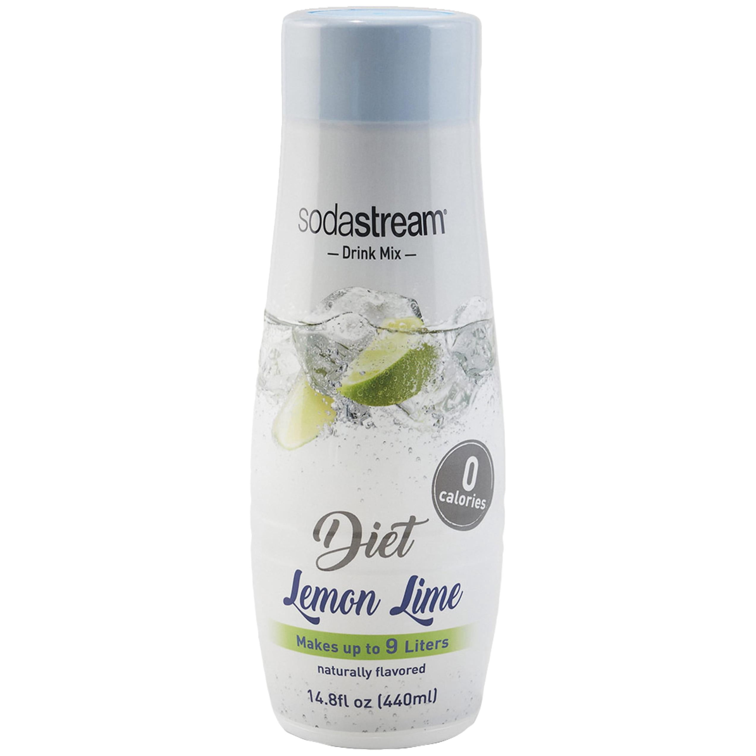 4 Pack SodaStream Diet Lemon Lime Soda Mix, 14.8 Fl. Oz. Each