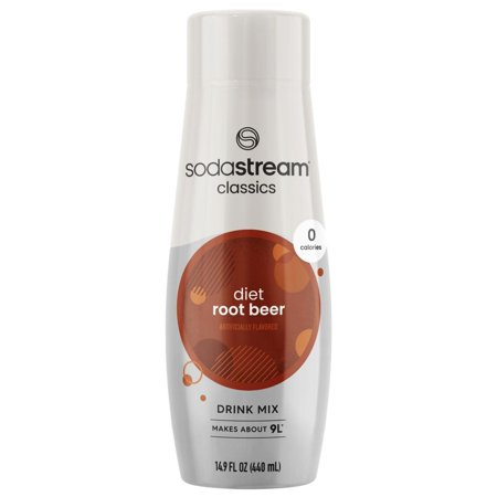 4 Pack SodaStream Diet Root Beer Flavor Mix, 14.8 Fl Oz Each