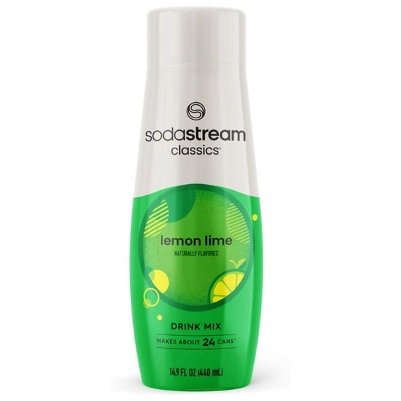 4 Pack SodaStream Lemon Lime Drink Mix, 14.8 Fl. Oz Each