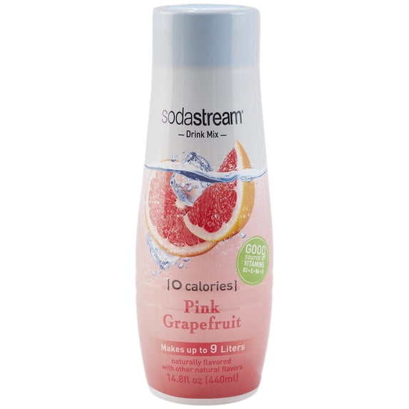 4 Pack SodaStream Zero Pink Grapefruit Flavor Mix, 14.8 Fl. Oz. Each