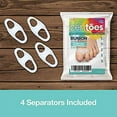 thumbnail image 1 of 4-Pack Soft Gel Bunion Correctors with 2 Loops - White, 1 of 4