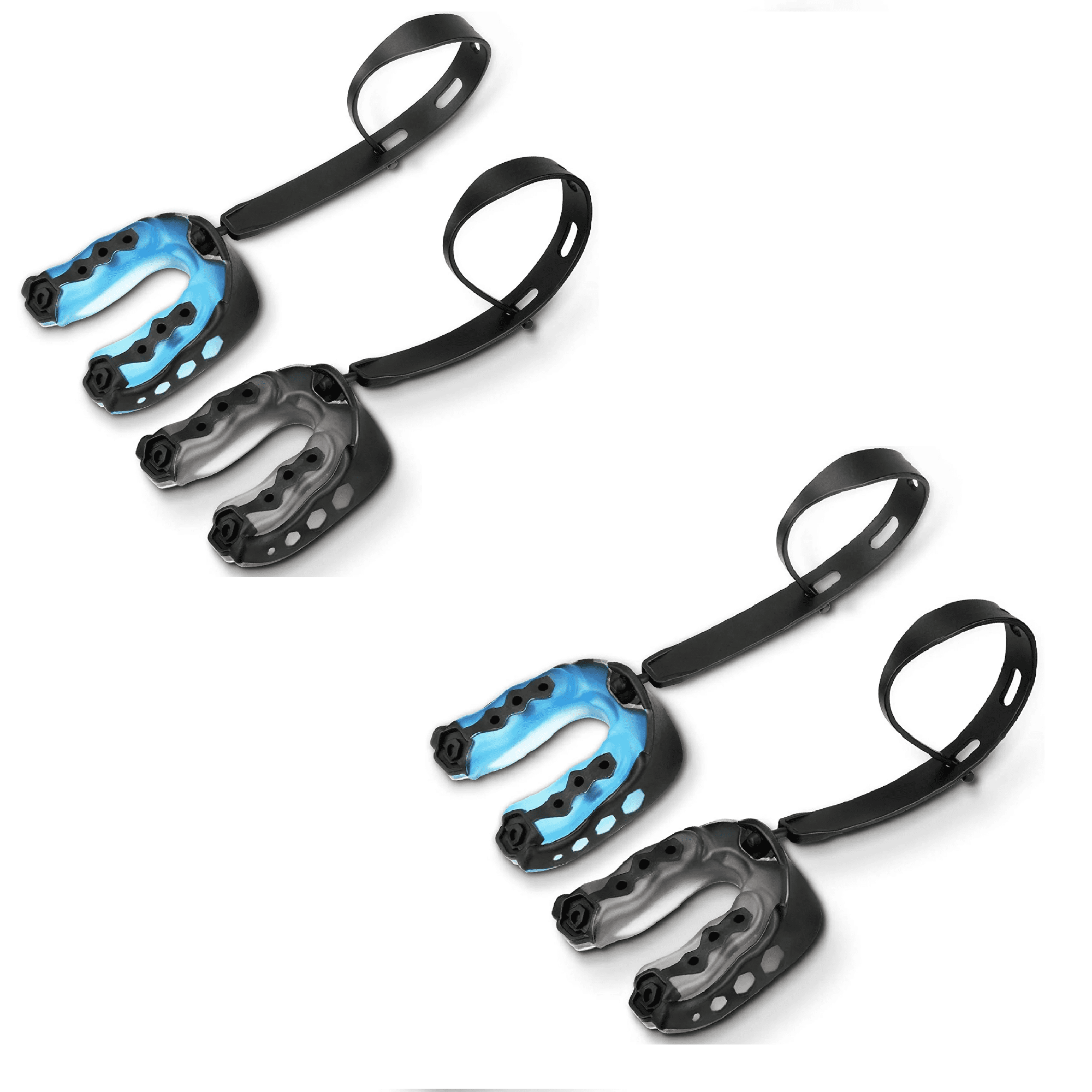 4 Pack Soft Mouth Guard with Strap, Professional Sports Mouthguard for