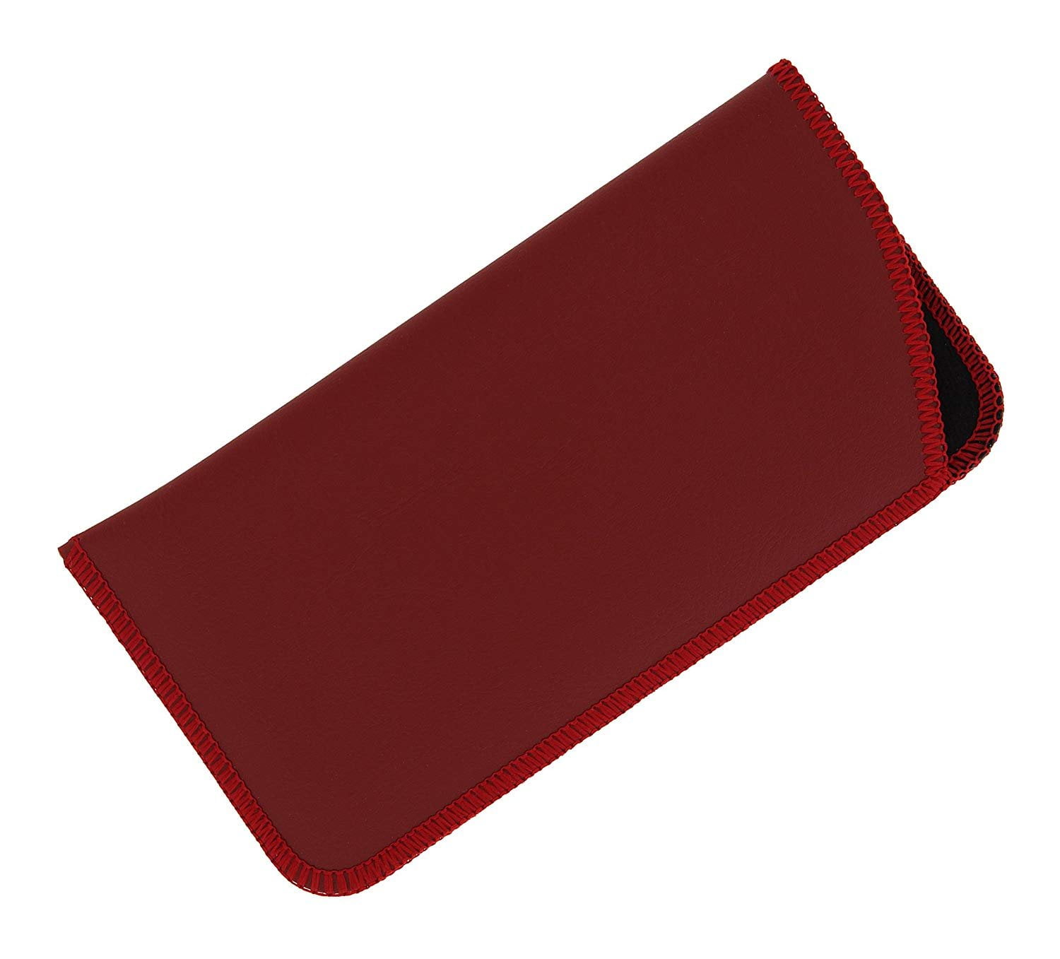 4 Pack Soft Slip In Eyeglass Case For Women And Men, Faux Leather