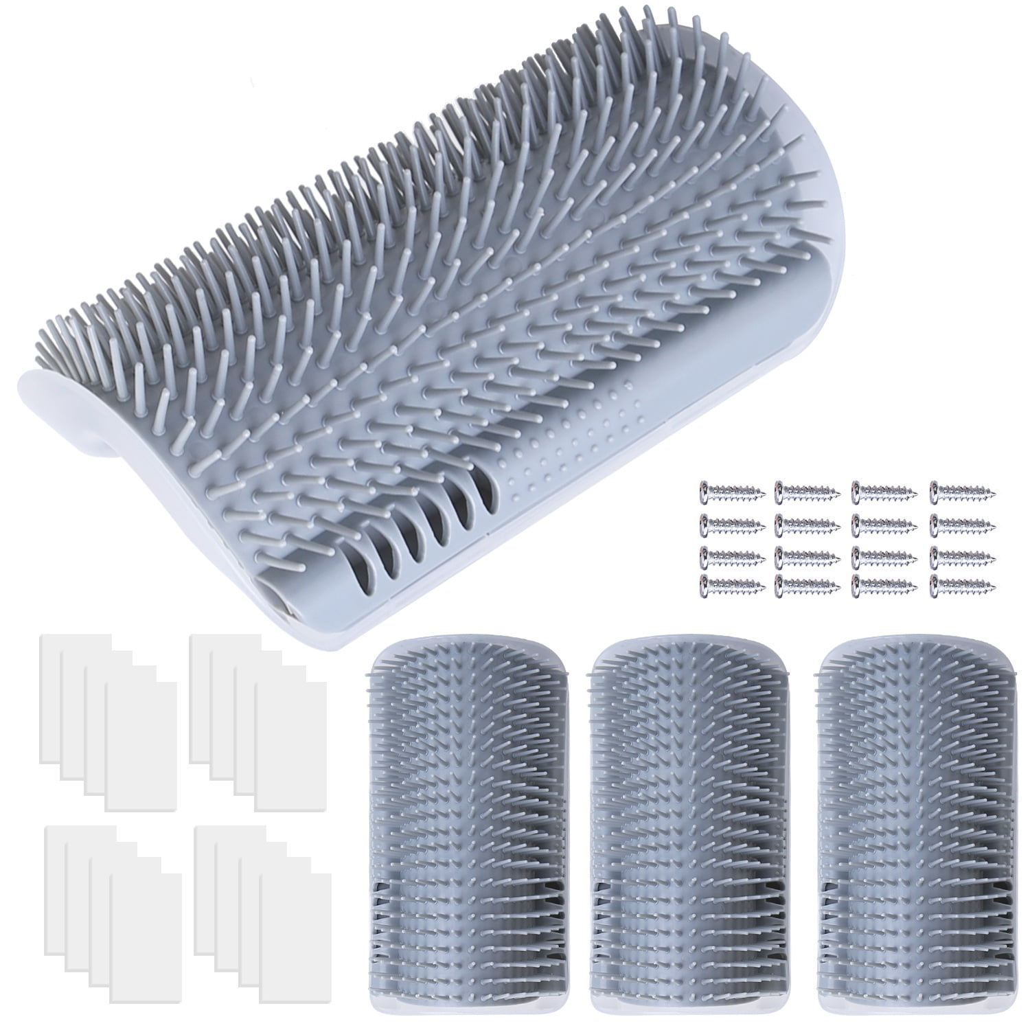 4 Pack Softer Silicone Cat Self Groomer iMounTEK Wall Corner Massage