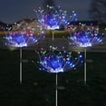 thumbnail image 1 of 4 Pack Solar Garden Firework Lights, Dingrich Outdoor Waterproof Solar Powered Art Stake Twinkle Lighting 120 LED Sparklers Solar Lights for Patio Backyard Yard Pathway Walkway Decorations (Colorful), 1 of 9
