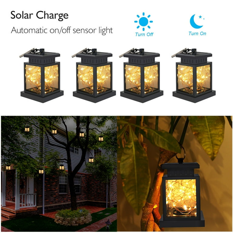EEEKit Hanging Solar LED Light, Waterproof Solar Copper Wire Lantern, Table Lights, Outdoor Landscaping Lighting, Solar Powered Courtyard Hanging Lamp Decoration for Home, Patio, Garden, Lawn, Party EEEKit Hanging Solar LED Light, Waterproof Solar Copper Wire Lantern, Table Lights, Outdoor Landscaping Lighting, Solar Powered Courtyard Hanging Lamp Decoration for Home, Patio, Garden, Lawn, Party
