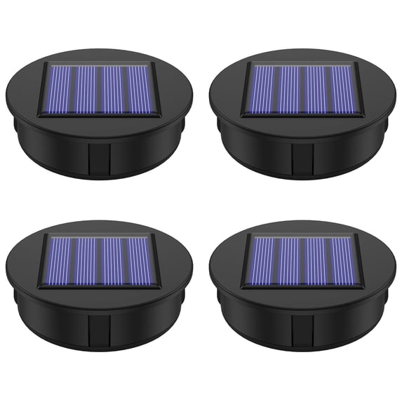 4 Pack Solar Light Replacement Top, 3.15 Inch Waterproof Solar Lantern ...