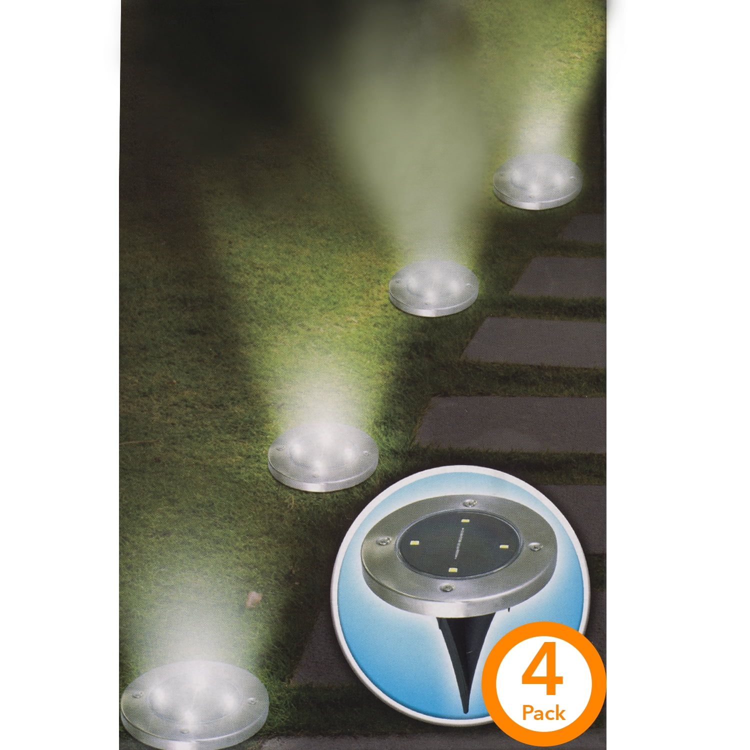 Warm White Solar Powered LED Pathway Lights Multipack