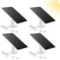 thumbnail image 1 of 4 Pack Solar Panel Only Compatible with WYZE Battery Cam Pro Wireless Outdoor Indoor Smart Security Camera, 5V 4W Waterproof Solar Panel Adjustable Wall Mount 10ft USB Port Charging Cable, 1 of 7