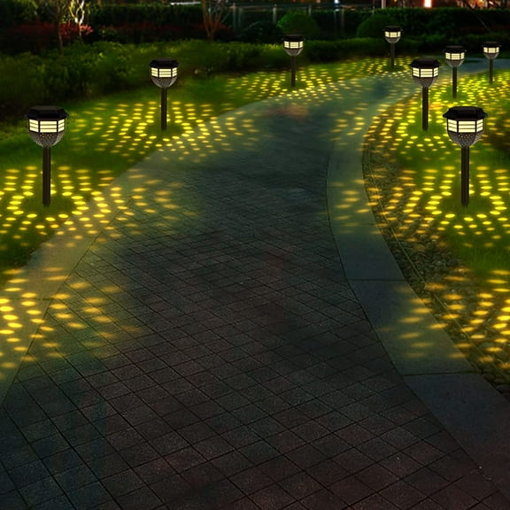4 Pack Solar Pathway Lights IP65 Waterproof Outdoor Landscape Lights