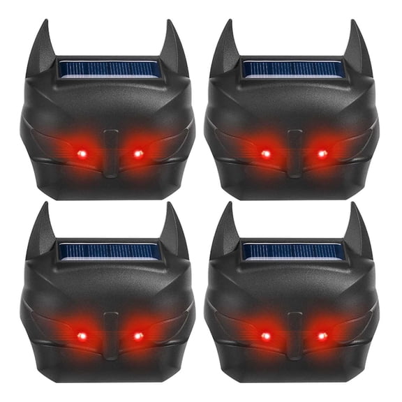 4 Pack Solar Ultrasonic Animal Repellent, Infrared Night Animal Repeller for Farm, Yard and Outdoor Use