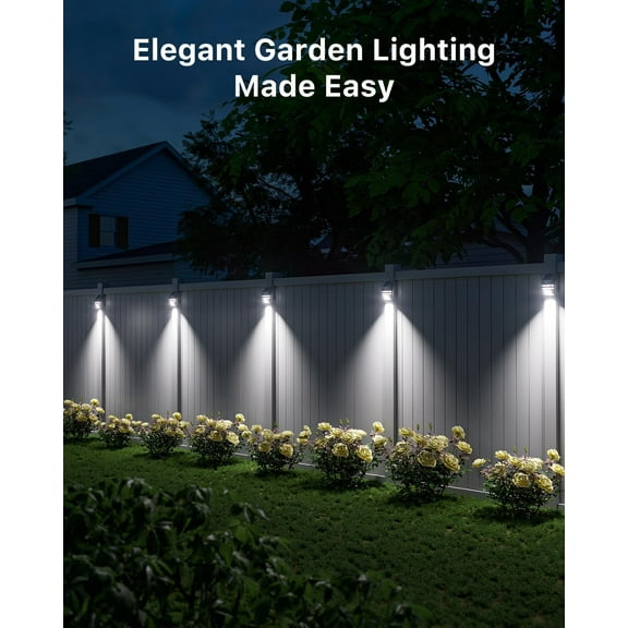 4 Pack Solar Wall Lights, Stainless Steels Outdoor Waterproof Motion Sensor Modern Metal Lamps for Fence, Deck, Post, Stair, Front Porch, Dock, , Yard, House Siding, Convenient Security Lighting