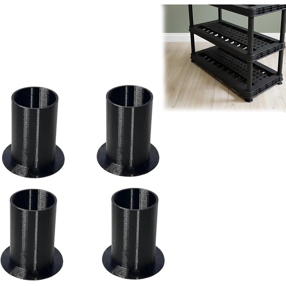 4-Pack Spare Feet compatible with Greenmade Shelves, Adjustable Replacement Legs Sturdy Support for Garage and Home