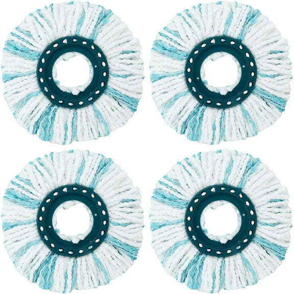 4 Pack Spin Mop Head Replacement Compatible with Leifheit,Microfiber Mop Head,Machine Washable Mop Refills Replacements,Household Cleaning Tools