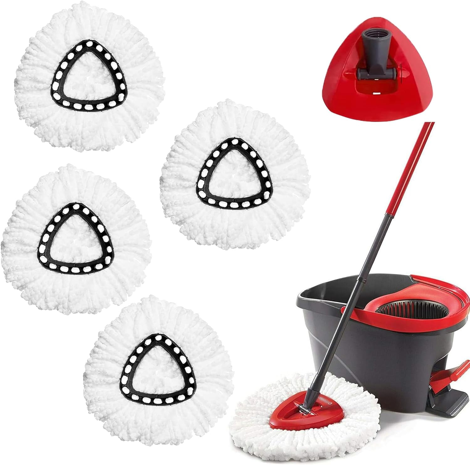 Base Di Ricambio Per Mop Rotante Vileda EasyWring - Testa In Plastica Compatibile - Foto 3