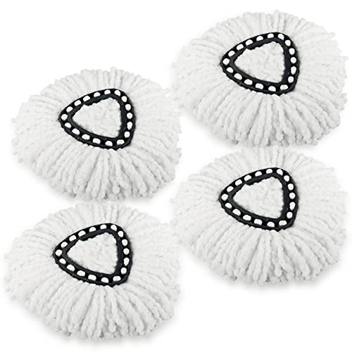 4 Pack Spin Mop Refill Replacement Head Compatible with Ocedar