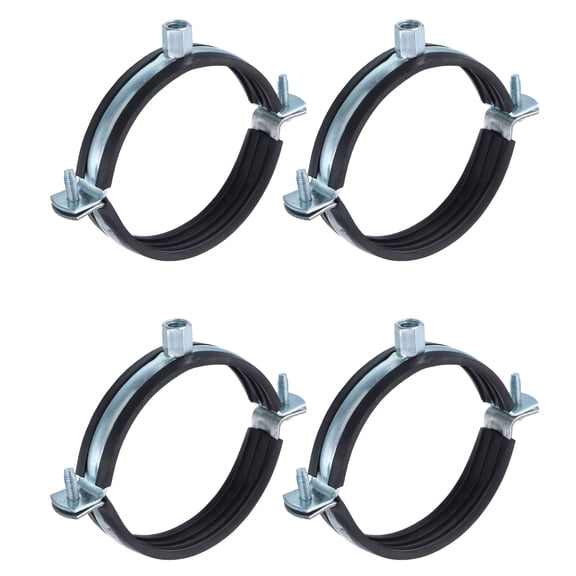 4 Pack Split Ring Pipe Hanger, 100mm/3.94inch Adjustable Pipe Bracket Clamp