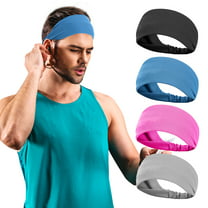 Leaveforme 12 PCS Workout Headbands for Women Men Sweatband Yoga