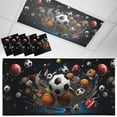thumbnail image 1 of 4 Pack Sports Theme Fluorescent Light Covers for Ceiling Lights Football Basketball Baseball Rugby Magnetic Ceiling Light Covers Overhead Light Filters for Office Classroom Home, 1 of 9
