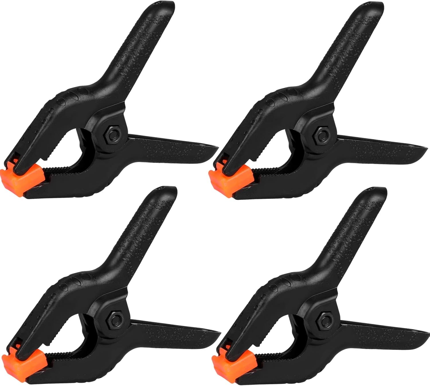 4 Pack Spring Clamps, 6inch Plastic Clips, Backdrop Clips, Big Clamps ...