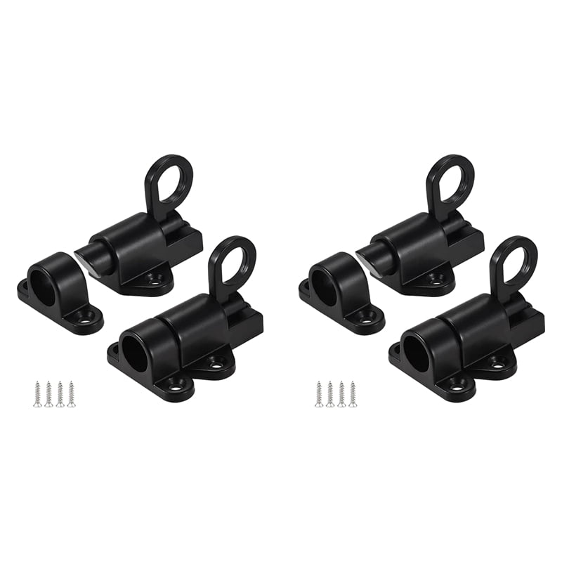 4 Pack Spring Loaded Latch Sliding Lock, Used for Automatic Door