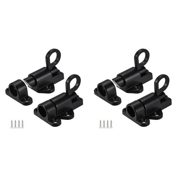 4 Pack Spring Loaded Latch Sliding Lock, Used for Automatic Door Closing Barrel Latch Automatic Sliding Door Lock