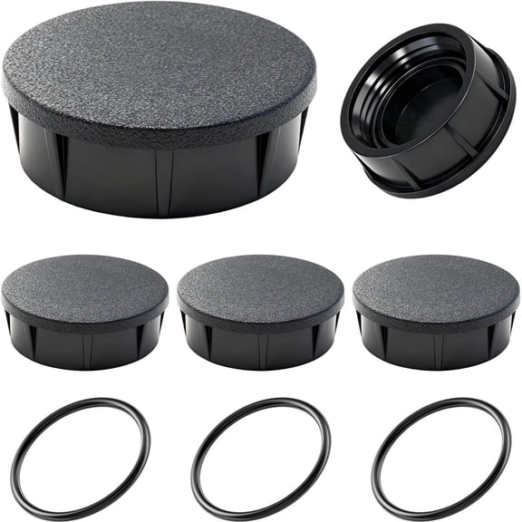 Trailvora 4-Pack Sprinkler Head Replacement Caps, Universal Pop-up Irrigation Sprinkler Caps, UV-Resistant ABS with Nitrile Rubber O-Ring