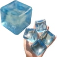 thumbnail image 1 of 4 Pack Squishy Ice Cube,Ice Cube Squishy Stress Balls For Adults,Ice Cubes-Square Shape With Filling In, Gel Squishy,Non-Sticky, Odor-Free Shell, 1 of 8