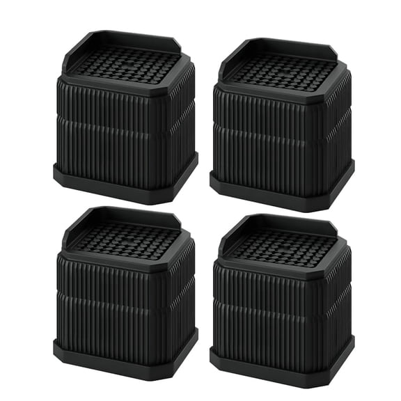 4 Pack Stackable Treadmill Incline Riser Blocks, Height Lift for Leveling & Uphill Training, Heavy Duty Support up to 4000 lbs, for Gym and Home Use