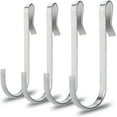 thumbnail image 1 of 4 Pack Stainless Steel S Hooks for Hanging Shower Caddy, Bathroom Organizers, Shampoo Holders & Premium Rustproof Hanging Hooks for Razor and Sponge, 1 of 5