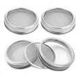 thumbnail image 1 of Quaqdae 4 Pack Stainless Steel Sprouting Jar Lid for Wide and Wide Mouth Jar for Growing Sprouts, 1 of 7