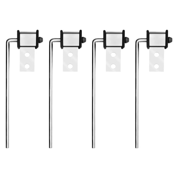 4 Pack Stainless Steel Universal Exhaust Hanger Rod Weld On Bracket 3/8" Rod ...