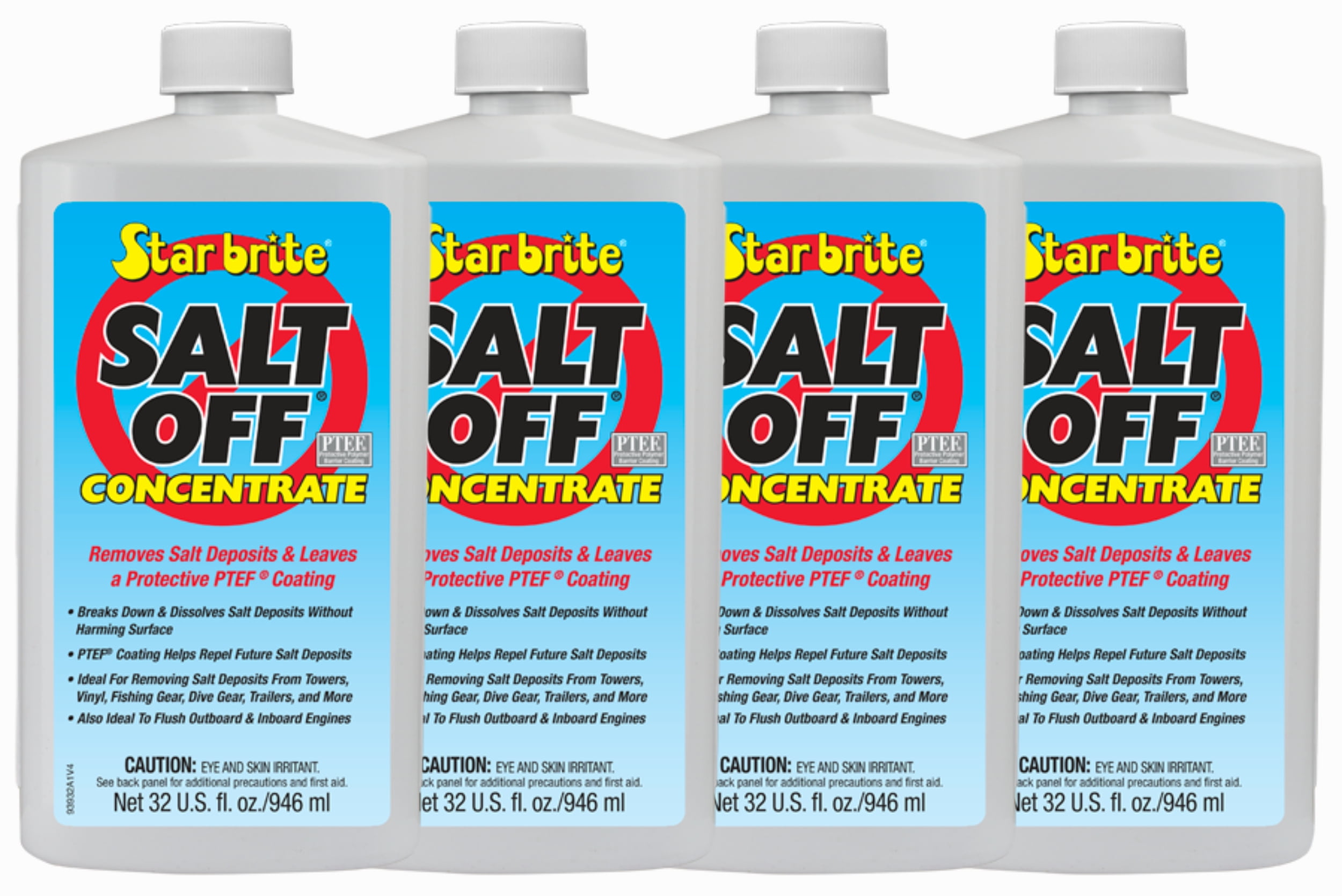 4 Pack Star Brite Salt Off Concentrate with PTEF Protective Coating - 32 oz  - 93932…