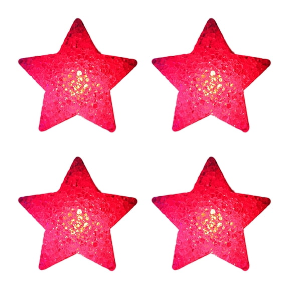 4 Pack Star Party Lights with LED Glow Festival, Stage Dance Accessories, Portable Design