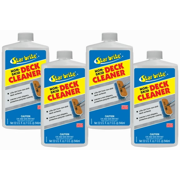 4 Pack Starbrite Non-Skid Deck Cleaner With PTEF Protection 32 oz 85932