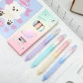 thumbnail image 1 of 4 Pack Starry Heart Retractable Gel Pens – Cute Glitter Pattern Click Pens with Love Design, Smooth Writing Black Ink Pens for Teens, Office & Campus, Fun Stationery Gift Set, 1 of 6