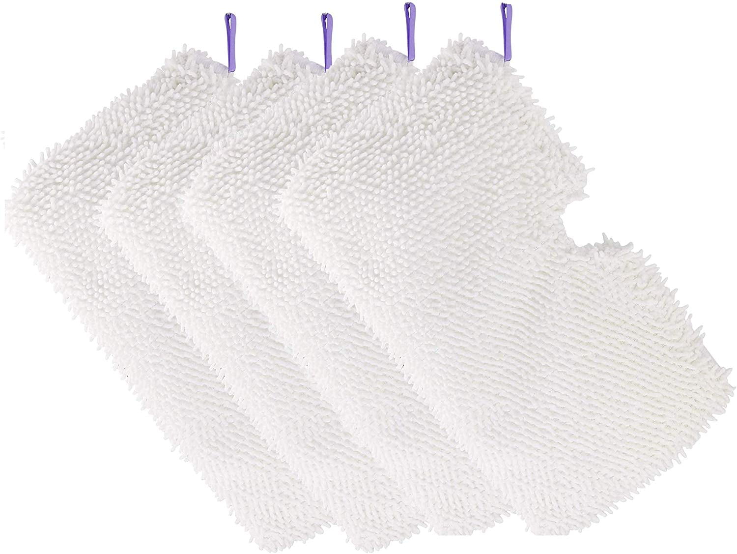 4 Pack Professional Steam Mop Pads Washable & Reusable Microfiber