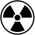 thumbnail image 1 of 4 Pack - StickerDad® Radiation Symbol Full Color Printed Sticker - Size: 4", Color: White/Black - for Windows, Walls, Bumpers, Laptop, Lockers, etc., 1 of 3