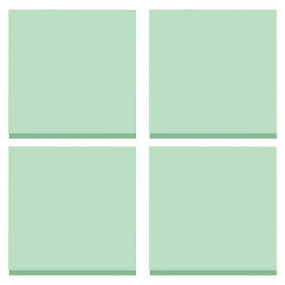 4 Pack Sticky Notes,Greener Notes,Sweet Sprinkles Collection,Bright Post Stickies Colorful Big Rectangular Sticky Notes for Office, Home,Meeting, 100 Sheets/pad,3x3 in(army green)