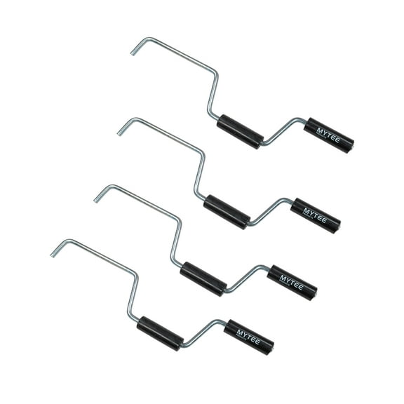 4 Pack Strap Winder for Flatbed Trailer Winches - Black Quick Hand Strap Roller for Truckers - Winch Strap Winder for Winding - Flatbed Accessories