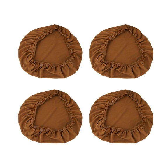 4 Pack Stretch Dining Room Chair Seat Covers Set, Morease Removable Washable Jacquard Anti-Dust Upholstered Kitchen Chair Seat Cushion Slipcovers, Dining Chair Covers Protectors