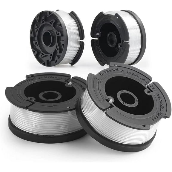 4-Pack String Trimmer Replacement Spool for Black and Decker AF-100 Autofeed Weed Eater Spool 30 Feet/0.065 Inches